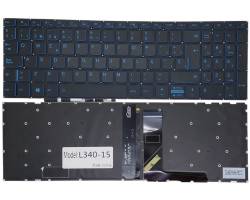Teclado Español Negro Azul Lenovo Ideapad L340-15 con Tecla Power