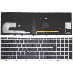 Teclado Español Negro Plata HP Elitebook 850 G5 755 G5 ZBook 15u G5 15u G6 Series - Con...