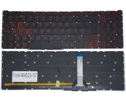 Teclado Español Negro Rojo Acer Nitro 5 AN515-57 AN517-54 y Otros Series - Luz Roja
