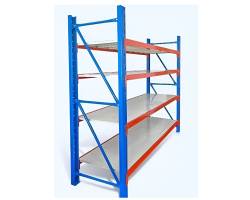 Estante Rack Metalico 800kg 200x50x200cm Azul+naranjo+blanco - Soporta 200Kg por repisa