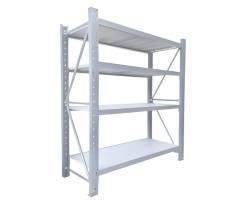 Estante Rack Metalico 400Kg 150x50x200cm Blanco - Soporta 100Kg por repisa