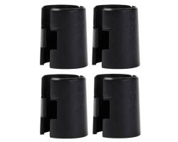 Set de 4 Pares de Clips Plasticos para Estante de Alambre de Acero