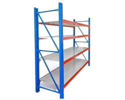 Estante Rack Metalico 2000kg 150x60x200cm Azul Naranjo Blanco - Soporta 500Kg por repisa