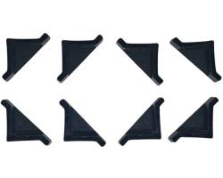 Set de 8 Topes Plasticos para Estante Acero y MDF