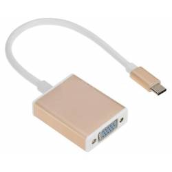 Cable Adaptador USB 3.1 USB-C a VGA 1080p