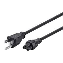 Cable de Poder AC US Americano Macho a Trebol C5 Hembra 1.5m