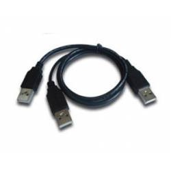 Cable USB A a 2 USB Tipo A Blindado para Case